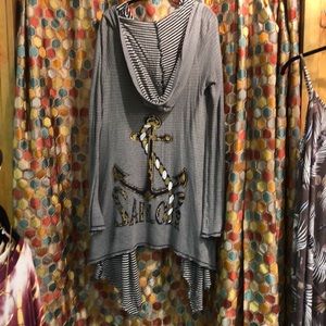 Lauren Moshi Saylor hoodie cardigan